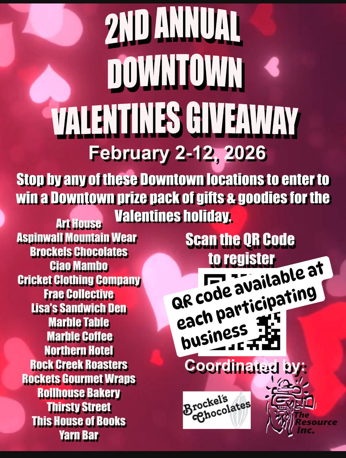 Join Our Downtown Valentine's Day Giveaway!