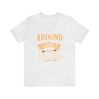 Ash Rock Creek Coffee T-shirt featuring the “Around the Corner From Ordinary” graphic on the front