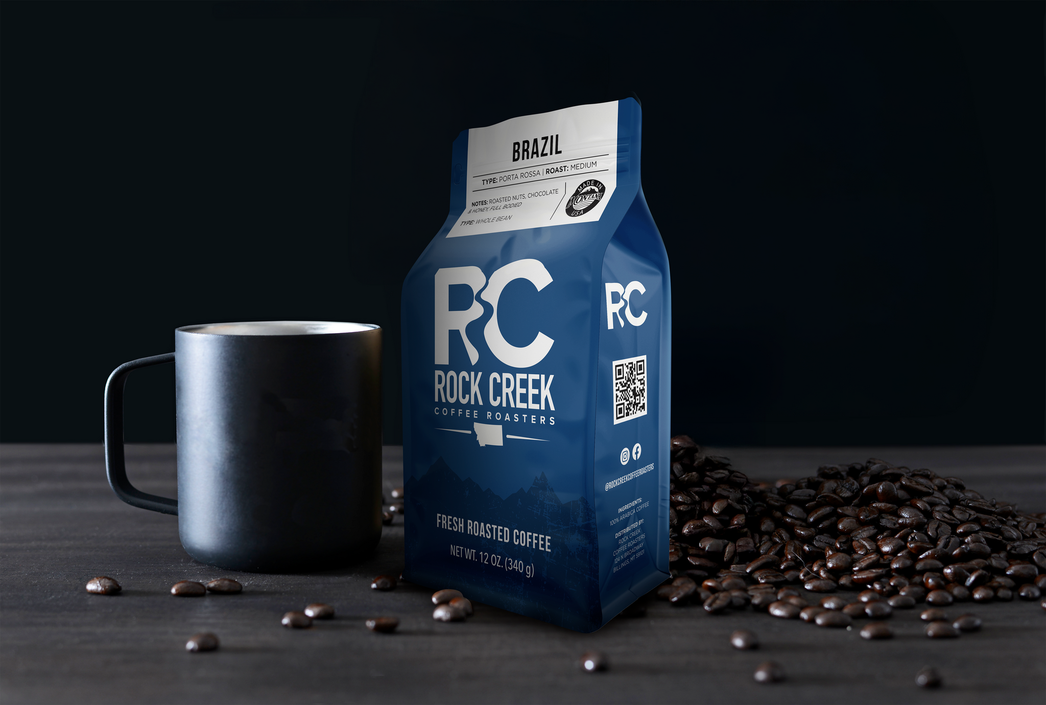 Brazil Porta Rossa Medium Roast Coffee | Roasted in Billings by Brazil Porta Rossa Medium Roast Coffee | Roasted in Billings by