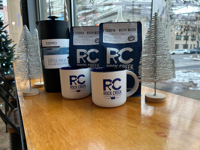 The Rock Creek Christmas Luxury Box ✨ - Ethiopian Wush Wush + Mugs + Espro Press